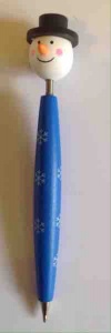 XMAS themed pen blue